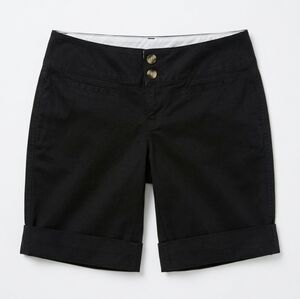 EUC Vintage Y2K Madison Mid-Rise Bermuda Shorts, Black, Size 8